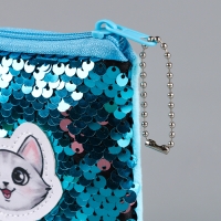 Кошелёк с пайетками антистресс &laquo;Волшебный котик&raquo;