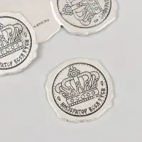 Декор металл для творчества "Оттиск печати. Император всея Руси" 3х3 см