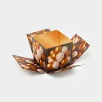 Бум-коробка подарочная с бабочками &laquo;Поздравляю&raquo;, 12 х 12 х 12 см