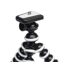 Штатив-тренога LuazON настольный, для телефона, гибкие ножки, высота 12 см, чёрно-белый Штатив-тренога LuazON настольный, для телефона, гибкие ножки, высота 12 см, чёрно-белый