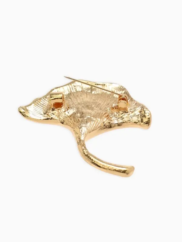 Брошь "Цветок каллы", цвет золото
