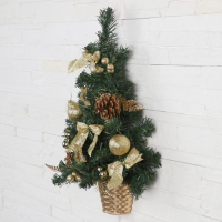 Ёлка декор настенная "Звёзды шишки" 45 см, золото Ёлка декор настенная "Звёзды шишки" 45 см, золото