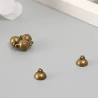 Застёжка магнитная металл "Шарик" бронза 0,7х1,2х0,7 см (набор 2 половинки)