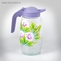 Набор для сока "Розочка" художественная роспись, 6 стаканов 1250/200 мл