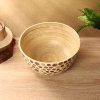 Салатник 25,5х25,5х12 см, бамбук