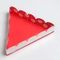 Коробка для кондитерских изделий с пластиковой крышкой &laquo;Счастливого Нового года!&raquo;, 18 х 4 см