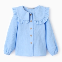 Рубашка детская KAFTAN, р. 32 (110-116), голубой Рубашка детская KAFTAN, р. 32 (110-116), голубой