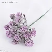 Букет искусственный &laquo;Круглолист&raquo; с напылением, 17 см, МИКС