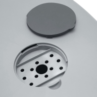 Туалет закрытый с УФ-лампой для уничтожения запаха 39 х 56 х 40 см, серый Туалет закрытый с УФ-лампой для уничтожения запаха 39 х 56 х 40 см, серый