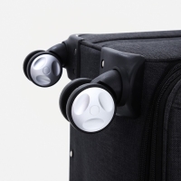 Чемодан малый 20", наружный карман, кодовый замок, цвет чёрный