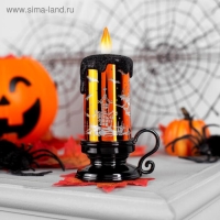 Светодиодная фигура &laquo;Свеча золотая&raquo; 6 &times; 15 &times; 6 см, пластик, батарейки AG13х3 (нет в комплекте), свечение тёплое белое