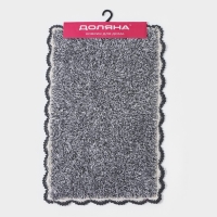 Коврик для дома Доляна &laquo;Тэя&raquo;, 50&times;80 см, цвет чёрный