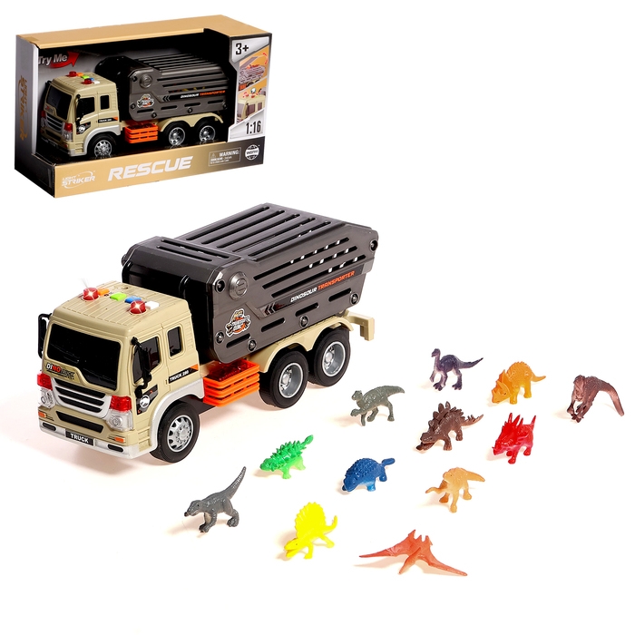 Грузовик &laquo;Дино&raquo;, 1:16, инерция, световые и звуковые эффекты