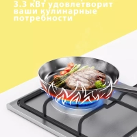 Газовая варочная панель CGH301X, 2 конфорки, нерж сталь