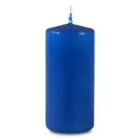 Свеча - цилиндр, 5х11,5 см, 25 ч, 175 г, синяя