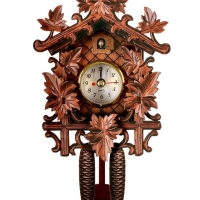 Часы настенные с кукушкой &laquo;Осенний сад&raquo;, плавный ход, 22.5&times;11.8&times;8.5 см