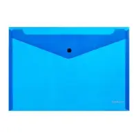 Папка-конверт на кнопке А4, 140 мкм, ErichKrause Fizzy Classic, непрозрачная, микс