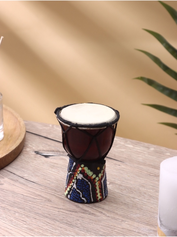 Сувенирный музыкальный инструмент "Барабан Джембе" махагон, 8х8х12 см