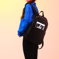 Рюкзак школьный текстильный «Аниме», 46х30х10 см, вертикальный карман, цвет чёрный Рюкзак школьный текстильный «Аниме», 46х30х10 см, вертикальный карман, цвет чёрный