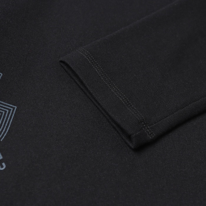 Комплект мужской (фуфайка кальсоны) термо, цвет чёрный/синий, р-р 46