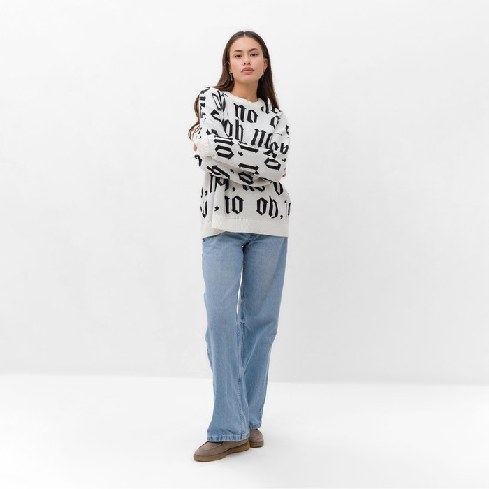 Джемпер женский MIST, р. 48-50, белый Джемпер женский MIST, р. 48-50, белый