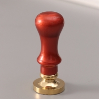 Печать для сургуча с пластиковой ручкой "Цветок веер" 6,3х2,5х2,5 см