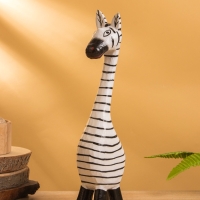 Сувенир &laquo;Зебра&raquo;, 9&times;6&times;33 +/- см, дерево, чёрно-белый