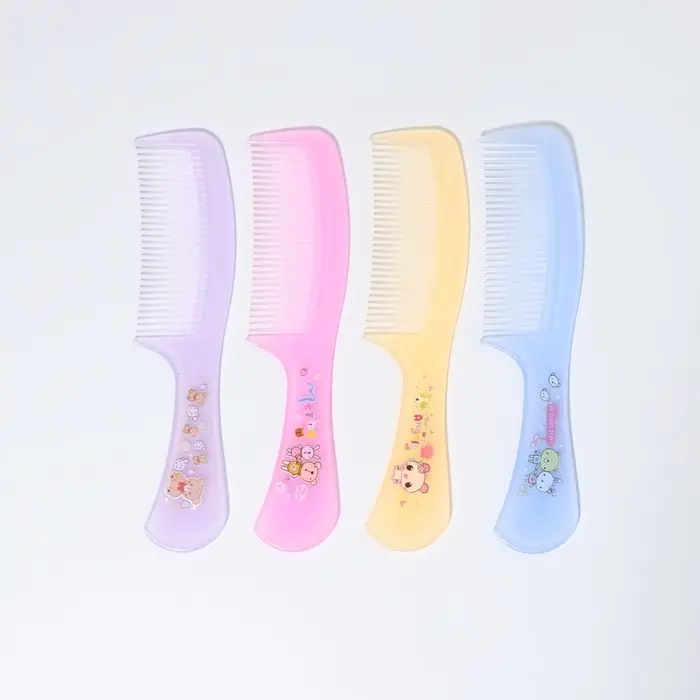 Расчёска с ручкой, 16&times;3.5(&plusmn;1) см, фасовка 20 шт., МИКС