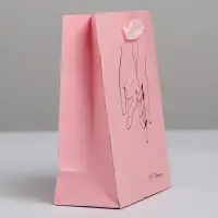 Пакет подарочный ламинированный, упаковка, &laquo;I love you&raquo;, S 12 х 15 х 5.5 см