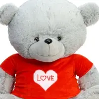 Мягкая игрушка "Медведь Тед", в кофте, цвет серый, 120 см