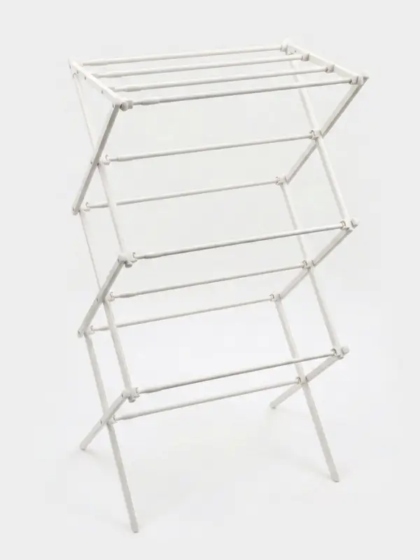 Сушилка для белья напольная LaDо́m, складная, раздвижная, металл, белая