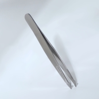 Пинцет скошенный Solinberg, 9.5 см, на блистере, цвет серебристый, 22DK