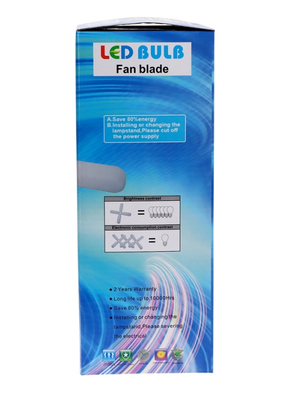 Лампа светодиодная, 40 Вт, E27, 6500K, 220 В, 4 лепестка, белый Лампа светодиодная, 40 Вт, E27, 6500K, 220 В, 4 лепестка, белый