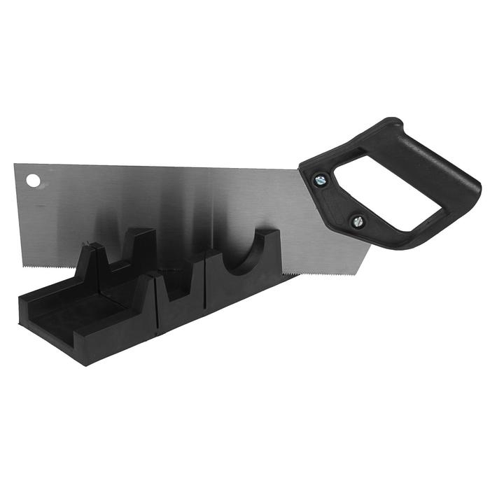 Стусло с ножовкой ТУНДРА, стусло 45 90 135&deg; 300х65 мм, ножовка 300 мм