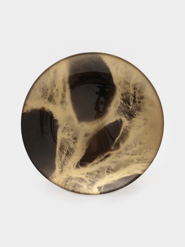 Тарелка обеденная "Brown Marble" 21 см, цвет коричневый