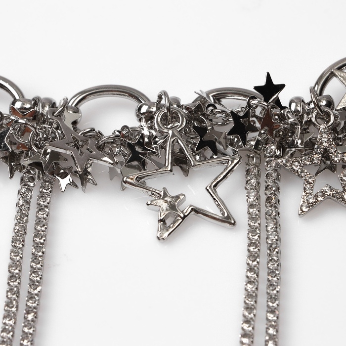 Колье «Здвёзды» цепь, цвет серебро Колье «Здвёзды» цепь, цвет серебро