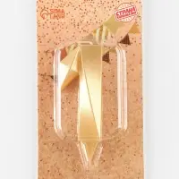 Свеча в торт &laquo;Цифра 1&raquo;, золотая, 6.5 см