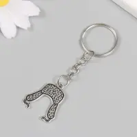 Брелок металл "Шапка ушанка со звездой" 2,4х2,4 см