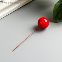 Декор для творчества "Ягодка красная" набор 40 шт диам 1,4 см