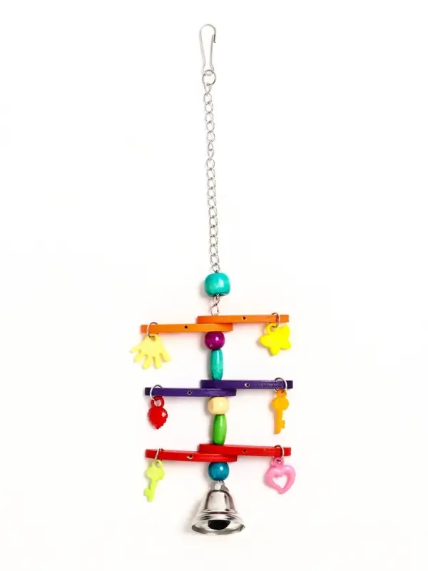 Игрушка для птиц "Перекладина" микс цветов