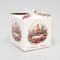 Коробка подарочная складная &laquo;Церковь&raquo;, 12&times;12&times;12 см