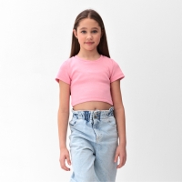 Футболка для девочки MINAKU, цвет розовый, рост 140 см Футболка для девочки MINAKU, цвет розовый, рост 140 см
