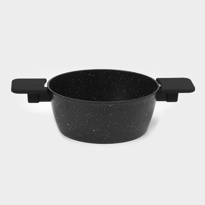 Кастрюля с крышкой Доляна &laquo;Первый дом&raquo;, 2,5 л, d=20 см, антипригарное покрытие, индукция, цвет чёрный