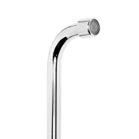 Cмеситель для ванны Accoona A7372, двухрычажный, излив 300 мм, хром