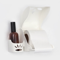 Держатель для туалетной бумаги и освежителя воздуха, цвет МИКС