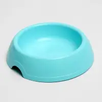 Миска для кошек и собак 200 мл, 14,5 х 3 см, голубой
