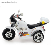 Электромобиль &laquo;Чоппер&raquo;, с аккумулятором, световые и звуковые эффекты, цвет белый