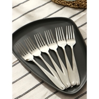 Набор вилок столовых из нержавеющей стали Доляна &laquo;Капля&raquo;, длина 21 см, 6 шт, цвет серебряный