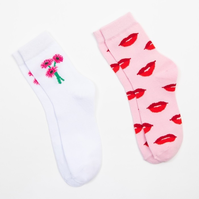 Набор женских носков KAFTAN "ты прекрасна" 2 пары, размер 36-39 (23-25 см)