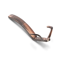 Крючок мебельный ТУНДРА TKT001, трехрожковый, медь